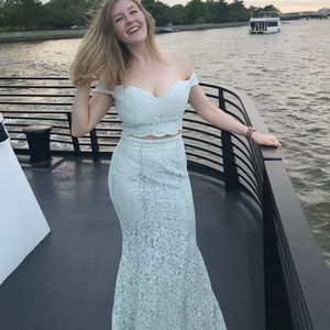 Mint Green Embroidered 2 Piece